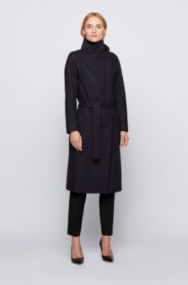 hugo boss wool coat