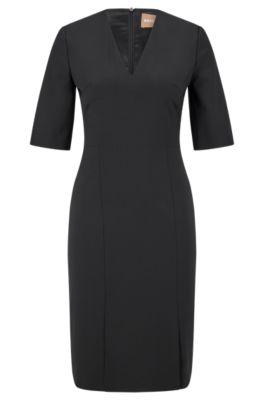 Damenkleid von Hugo Boss  Kleid  L 40/12  Designer Top Mode Fashion Angorawolle 