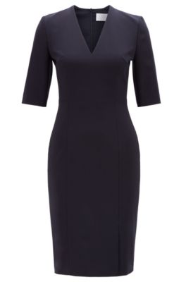 hugo boss blue dress