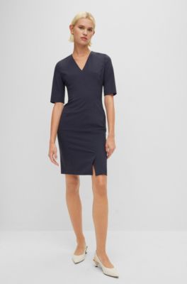 hugo boss blue dress