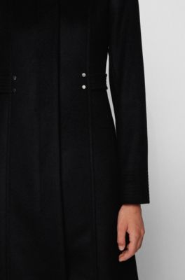 BOSS - Virgin-wool-blend coat with 