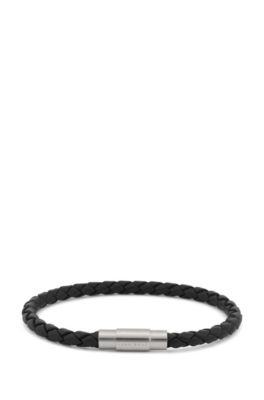 boss blaine leather bracelet