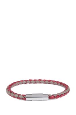 boss blaine leather bracelet