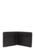 Nappa-leather billfold wallet with embossed logo, Black