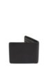 Nappa-leather billfold wallet with embossed logo, Black