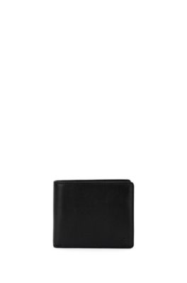 BOSS - Trifold wallet in nappa leather 