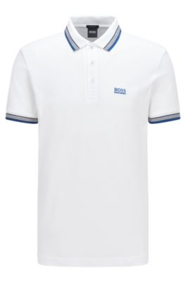 polo shirt with logo undercollar