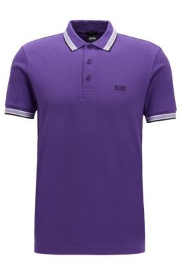 hugo boss polo purple