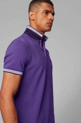 hugo boss polo purple