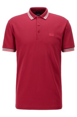 red hugo boss tshirt