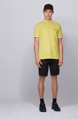 hugo boss yellow polo
