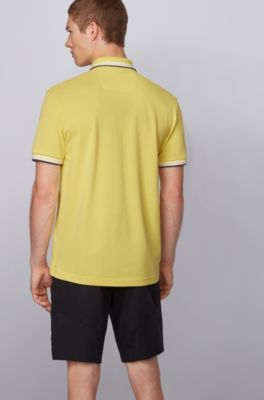 hugo boss polo yellow