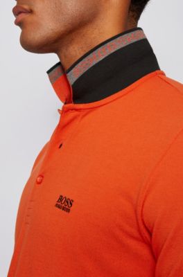 hugo boss polo shirt orange