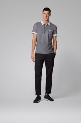 hugo boss oxford pique polo shirt