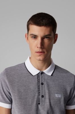 hugo boss oxford pique polo shirt