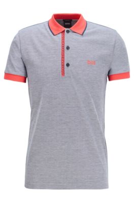 hugo boss oxford pique polo shirt