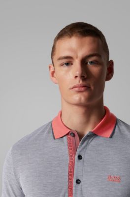 hugo boss oxford pique polo shirt