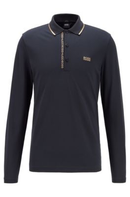hugo boss navy blue polo shirt