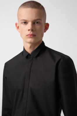 hugo boss contrast collar shirt