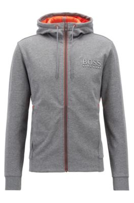 grey and orange hugo boss tracksuit