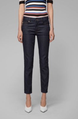 regular stretch cropped jeans