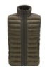 Down-filled gilet with water-repellent outer, Dark Green
