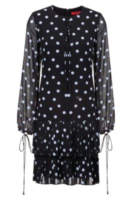 hugo boss polka dot dress