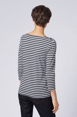 hugo boss striped t shirt