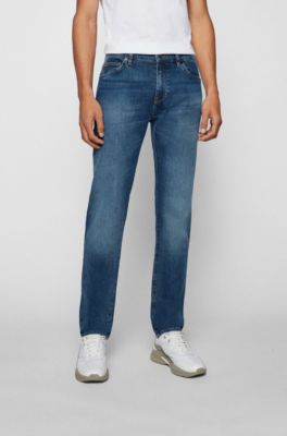 BOSS Regular-fit jeans blue Italian stretch denim