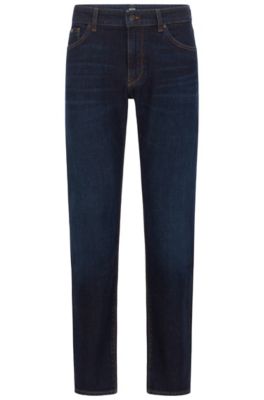 BOSS - Regular-fit jeans in indigo 