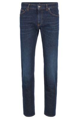 BOSS - Regular-fit jeans in indigo 