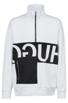 hugo boss reverse logo hoodie