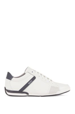 hugo boss white tennis shoes