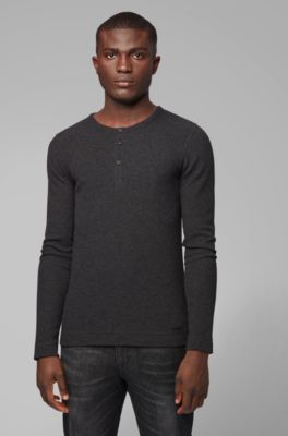 hugo boss henley t shirt