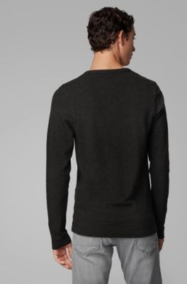 hugo boss long sleeve t shirt black