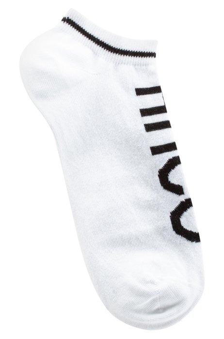 Two-pack of ankle socks in a cotton blend, White