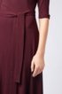 Slim-fit dress in soft jersey with detachable belt, Dark pink