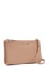 Mini handbag in grained Italian leather, Beige