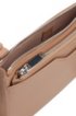 Mini handbag in grained Italian leather, Beige