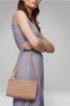 Mini handbag in grained Italian leather, Beige