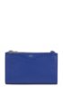 Mini handbag in grained Italian leather, Blue