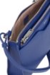 Mini handbag in grained Italian leather, Blue