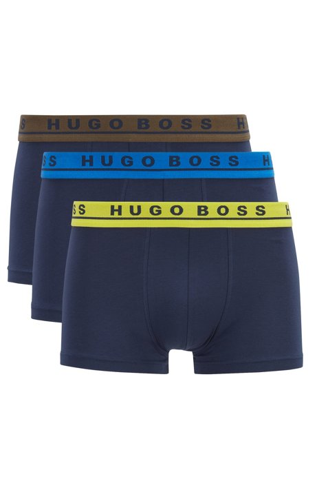 HUGOBOSS（ヒューゴ・ボス） Three-pack of jersey trunks with logo waistbands