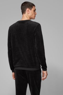 hugo boss velour sweatshirt