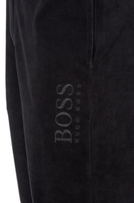 hugo boss velour joggers