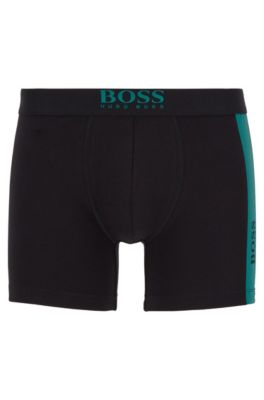 BOSS - Stretch-cotton boxer briefs with 