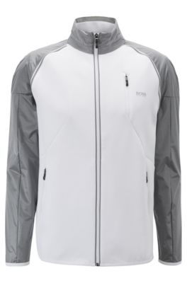 hugo boss zip through sweatshirt