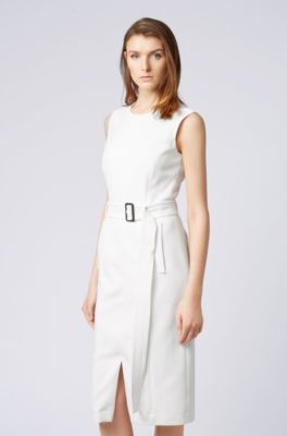 hugo boss white dress