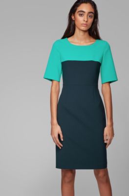 hugo boss green dress