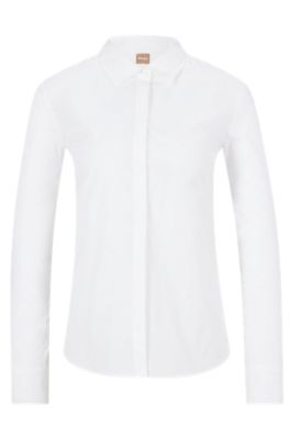 hugo boss white blouse